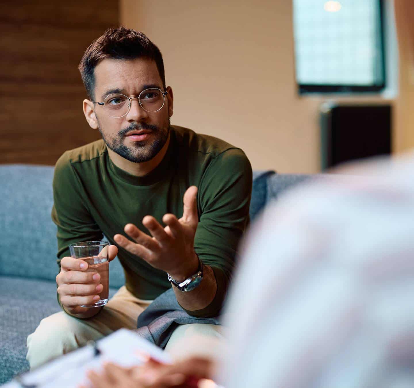 Private counseling session supporting healing through PTSD treatment in Massachusetts.